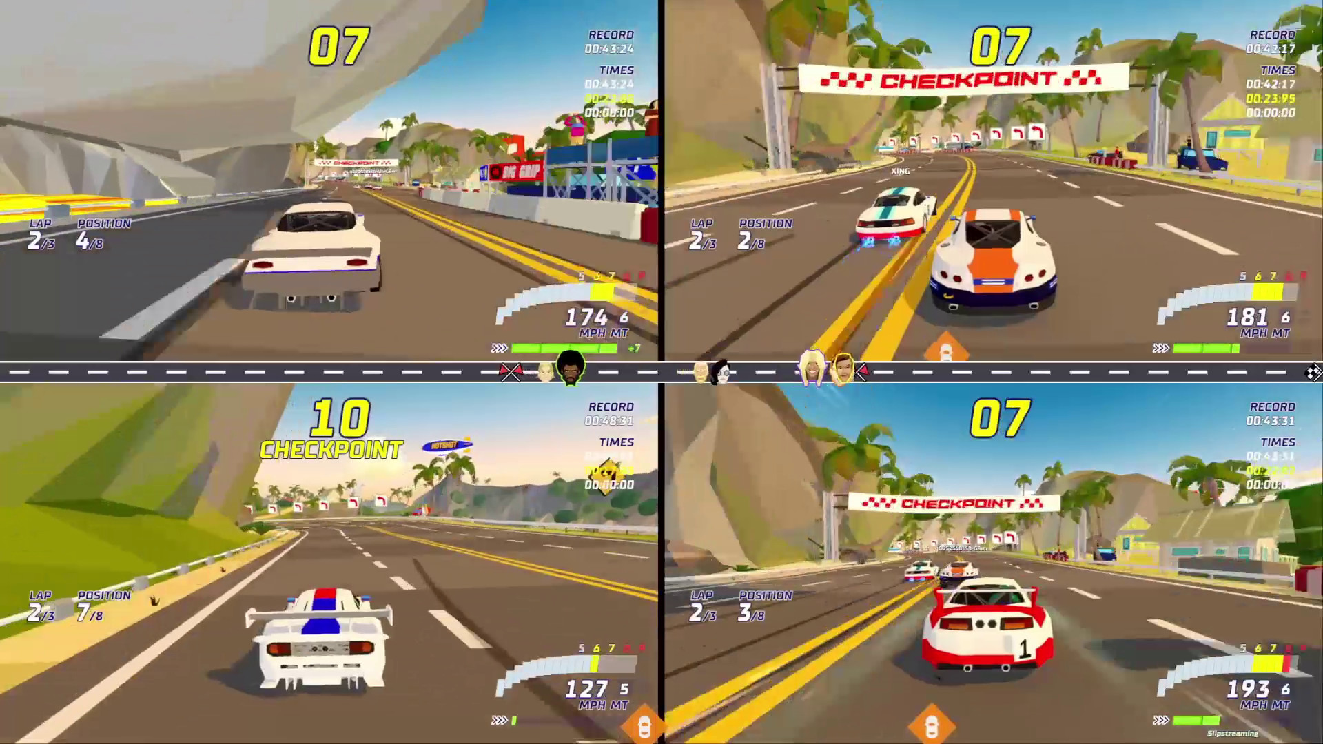Hotshot Racing - 4 players splitscreen